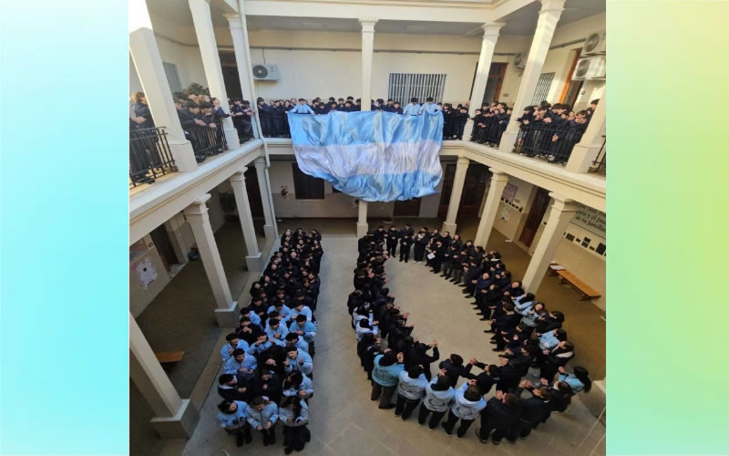 El Colegio San José Adoratrices festejó el cumpleaños de Messi