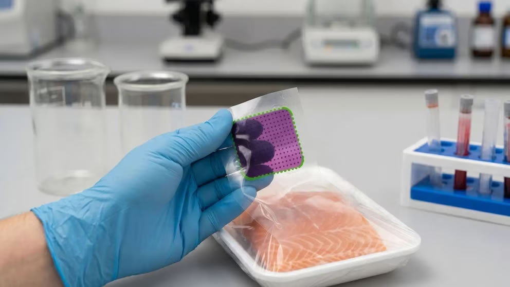 Crearon envases inteligentes que cambian de color cuando al detectar la descomposición de los alimentos