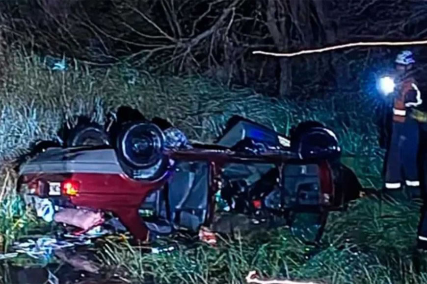 Tragedia en la Ruta 9: murieron tres entrerrianos tras caer con su auto a un arroyo