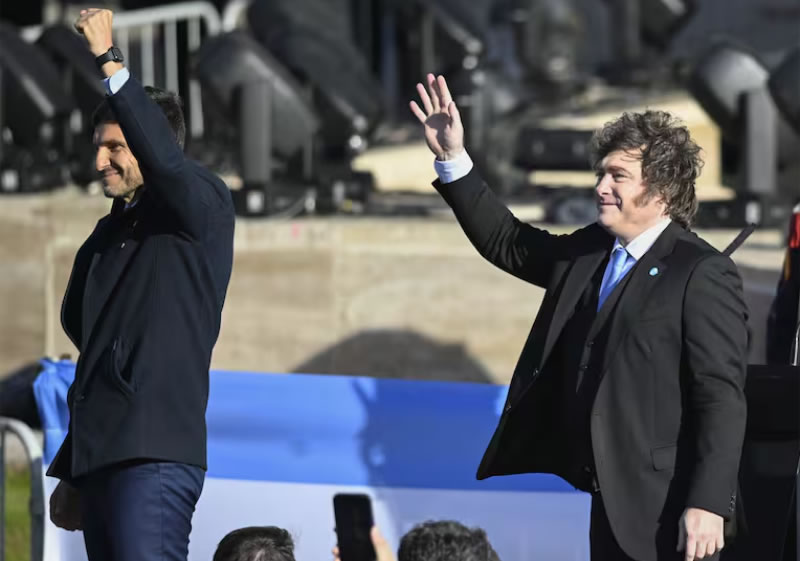 Javier Milei festejó el triunfo de De la Espriella en las elecciones de Colombia