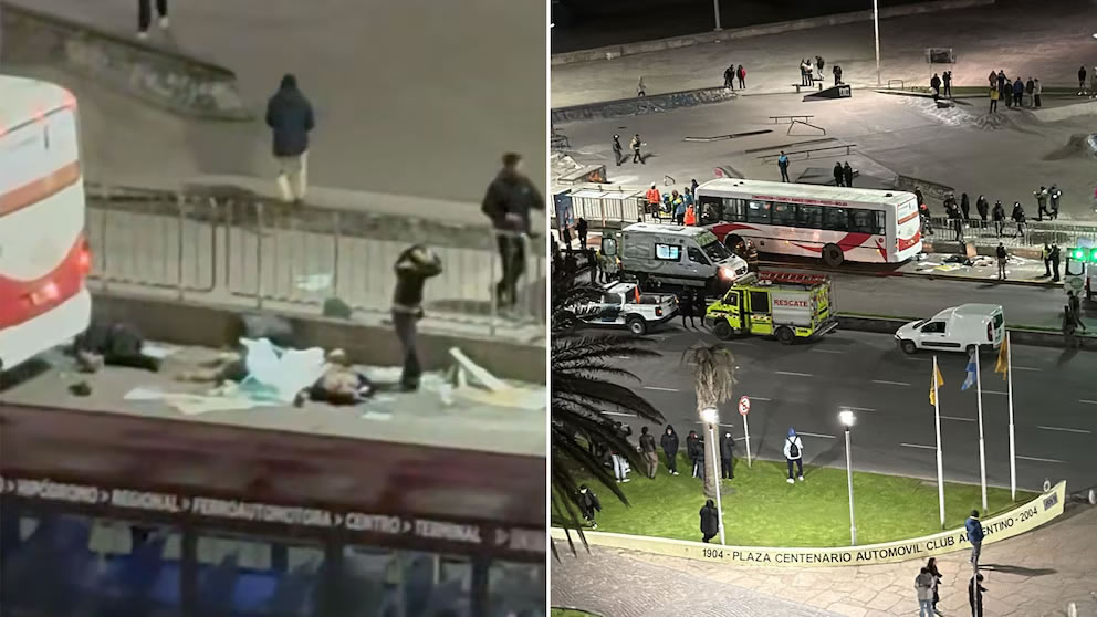 Tragedia en Mar del Plata: un colectivo se subió a la vereda, atropelló a varias personas y mató a una mujer
