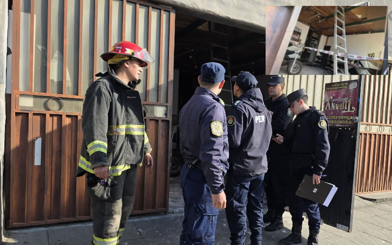 Un trabajador resultó herido tras el desprendimiento de una viga en una vivienda