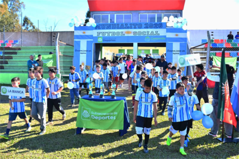 Comenzó en Concordia el Mundialito de Fútbol Social que reúne a chicos de toda la ciudad