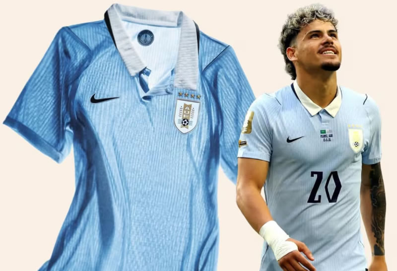 La camiseta de Uruguay fue elegida como la más linda del Mundial