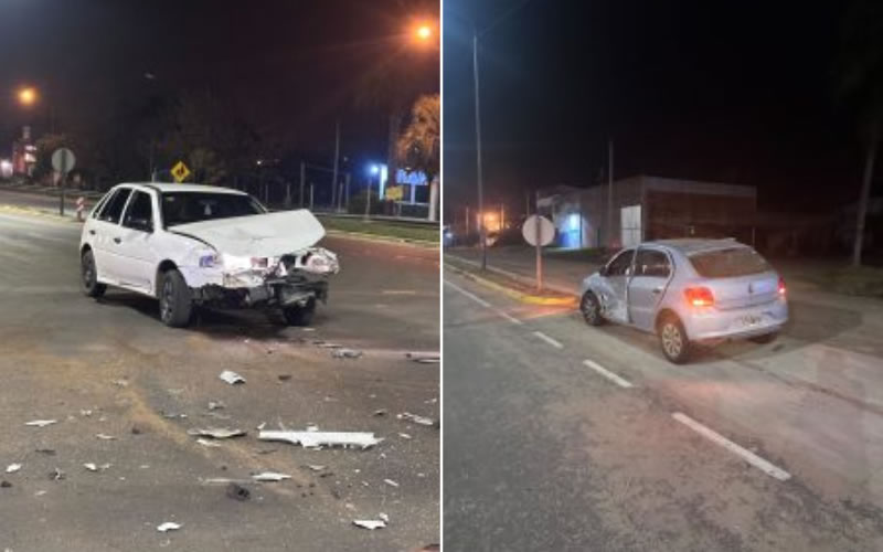 Choque en una esquina semaforizada de Villa Adela durante la madrugada