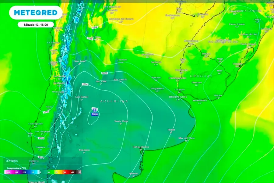 «Anticiclón» se ubicará en Entre Ríos y pronostican bajas temperaturas