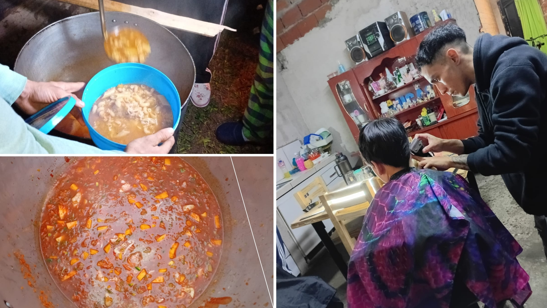 “Ayudar de corazón”: Franco Barrios un joven barbero que impulsa jornadas solidarias de comida y cortes de pelo para quienes más lo necesitan
