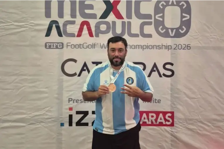 Un entrerriano se quedó con la medalla de bronce en el Mundial de Footgolf en México