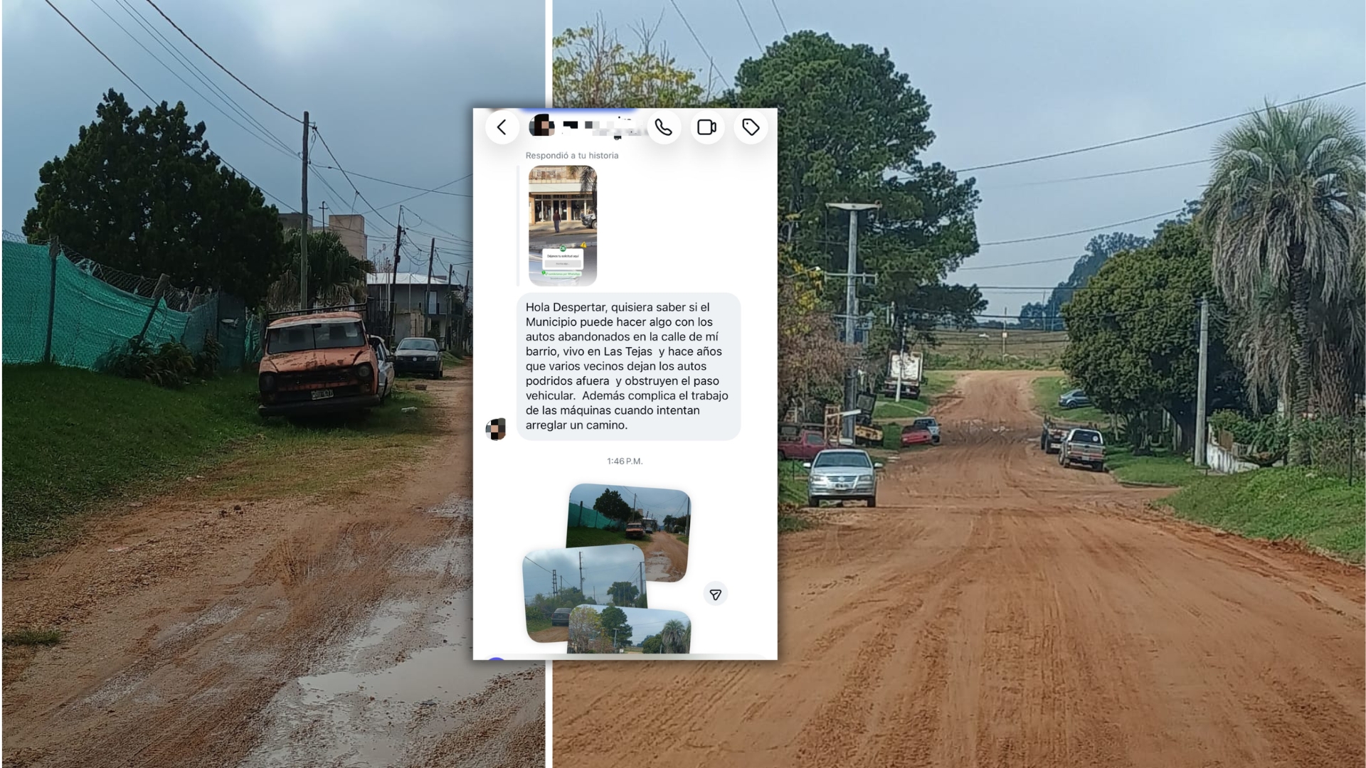 Solicitud de vecino N° 115: autos abandonados sobre la vía pública en barrio Las Tejas