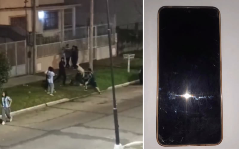 La Policía disolvió una pelea en la vía pública tras una presunta sustracción de un celular