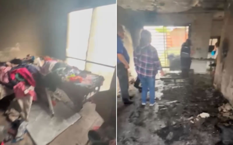Usaban velas por el corte de luz, se incendió el departamento y siete personas inhalaron humo