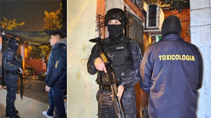 Nueve detenidos tras allanamientos por narcomenudeo en el barrio Cabo Sendrós