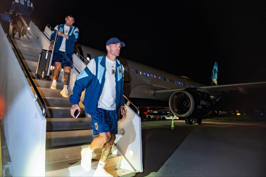 La Selección Argentina ya está en Miami y se prepara para enfrentar a Cabo Verde