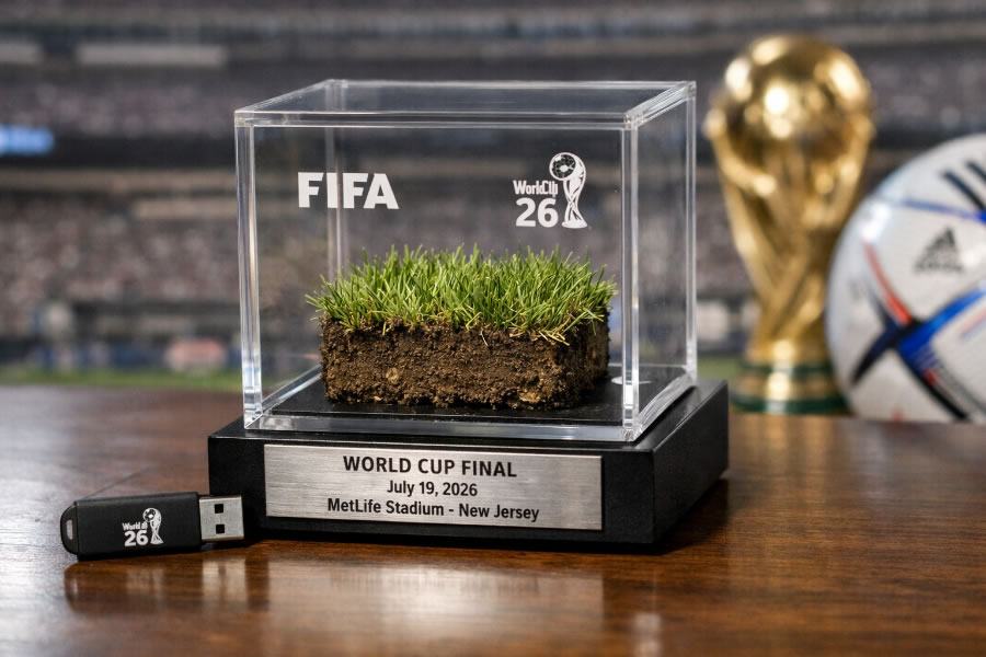 La FIFA anunció que venderá fragmentos del césped del MetLife Stadium que albergará la final del Mundial 2026