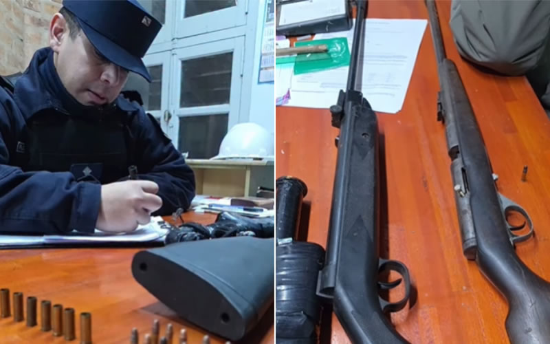 Allanaron una vivienda y secuestraron dos armas y cartuchos de distintos calibres