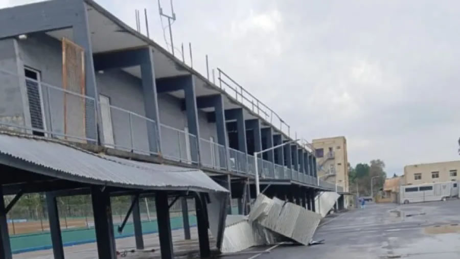 El autódromo de Concordia también sufrió graves daños estructurales por el temporal