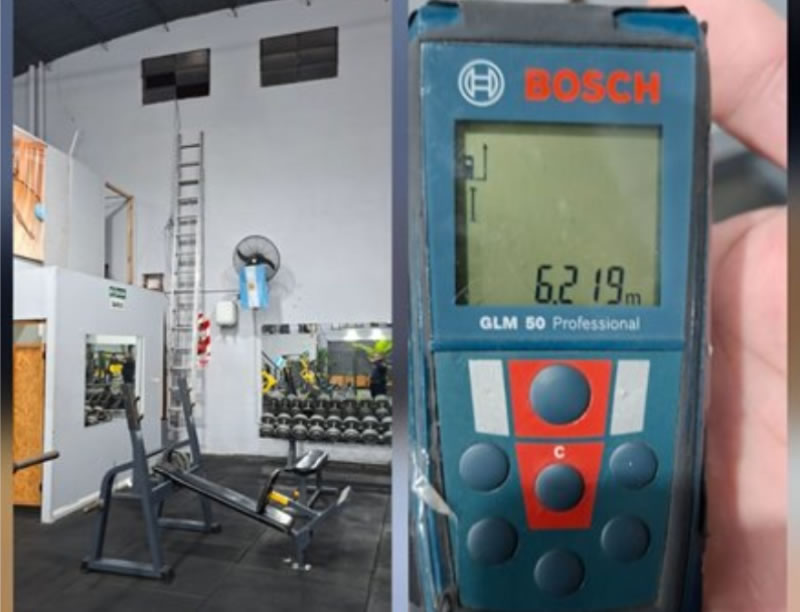 Ingresó por una ventana a más de seis metros de altura para robar un gimnasio