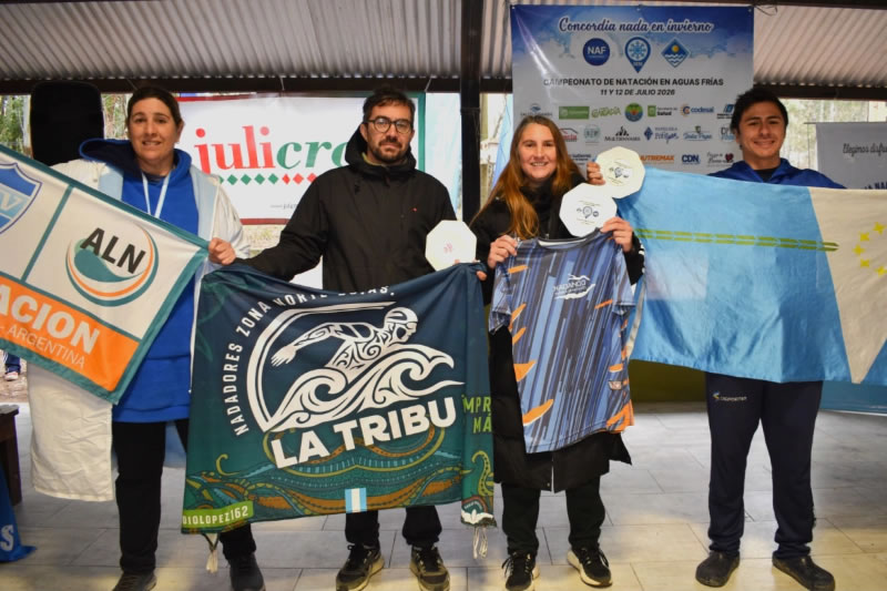 Más de 130 nadadores participaron de la quinta edición de Concordia Nada en Invierno