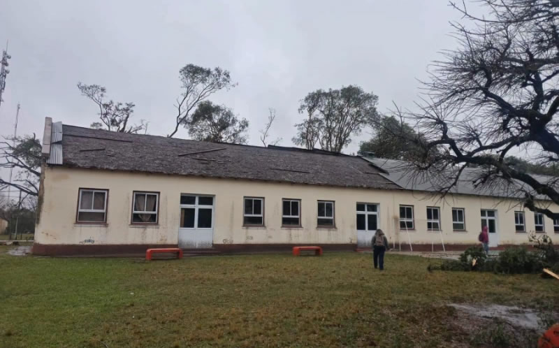 Temporal en Concordia: relevan graves daños en escuelas y reclaman reparaciones urgentes