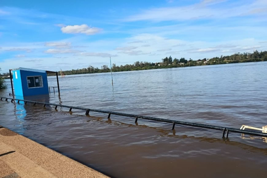 Advierten que el río Uruguay podría llegar al nivel de alerta durante los próximos días