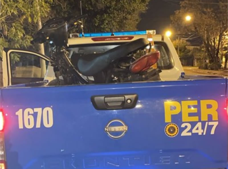 Denunció un falso robo de su moto y la investigación descubrió un vehículo con pedido de secuestro