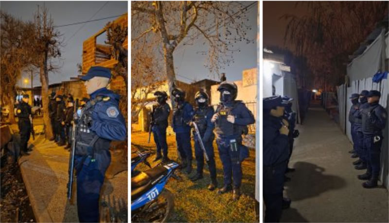 Secuestraron cocaína y detuvieron a siete personas tras una serie de allanamientos