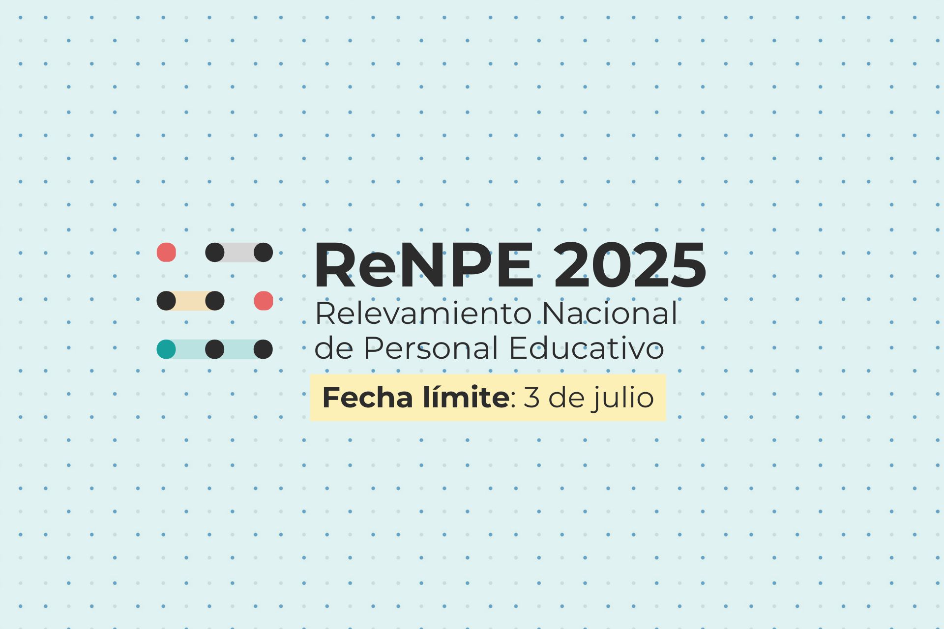 Se extendió hasta el 3 de julio el plazo para completar el Relevamiento Nacional del Personal Educativo