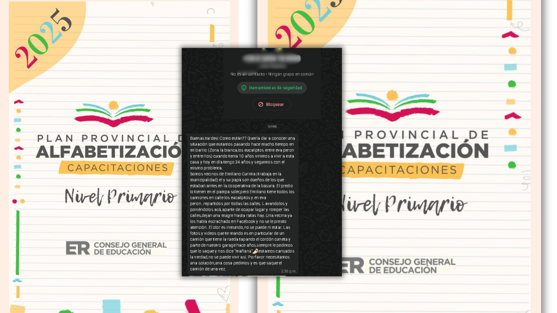 Solicitud de vecino N° 123: pagos pendientes a docentes que participaron del Plan Provincial de Alfabetización 2025