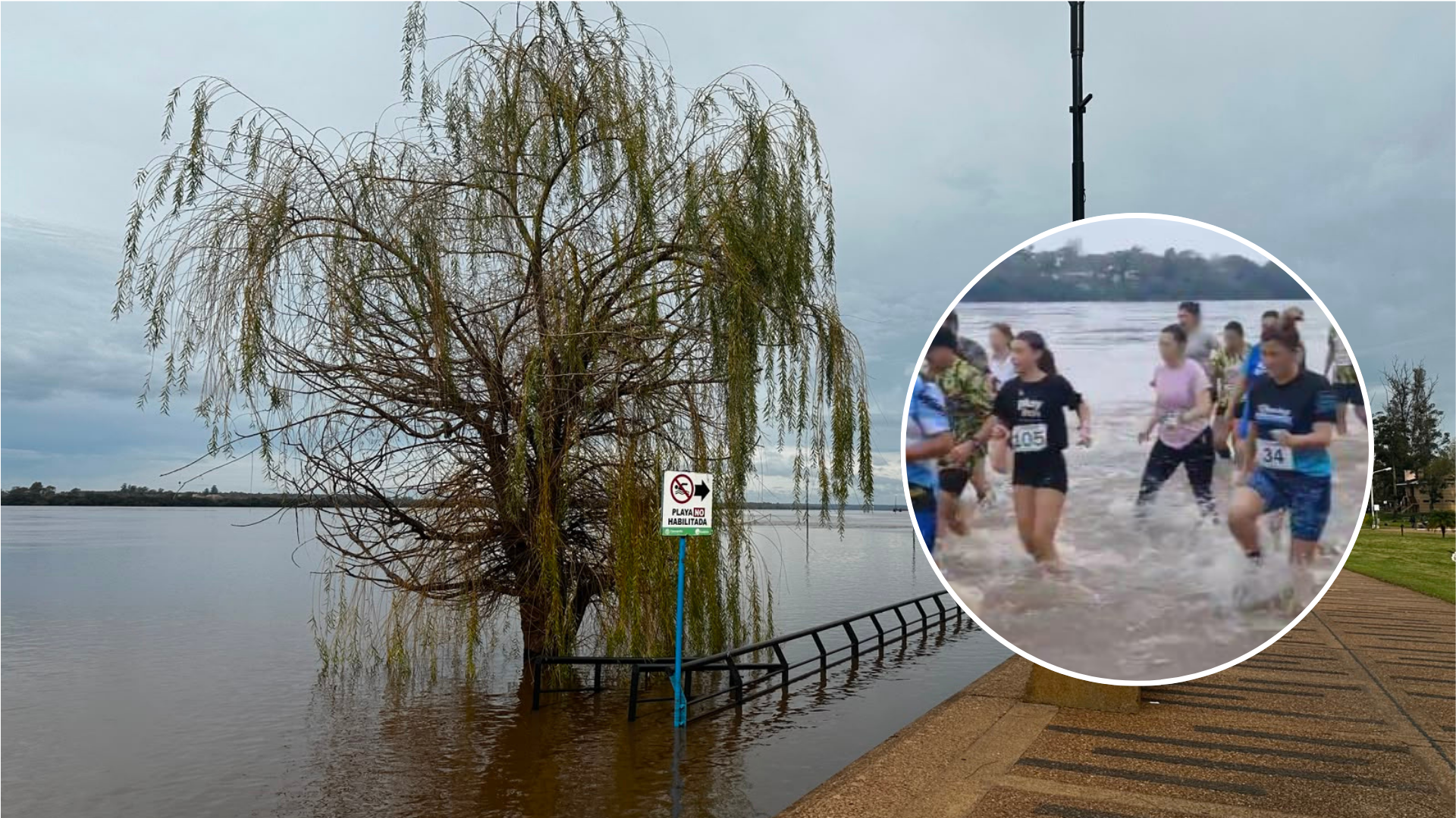 ¿Por qué se realizó una carrera en la Costanera inundada? Las autoridades respondieron tras los cuestionamientos de vecinos