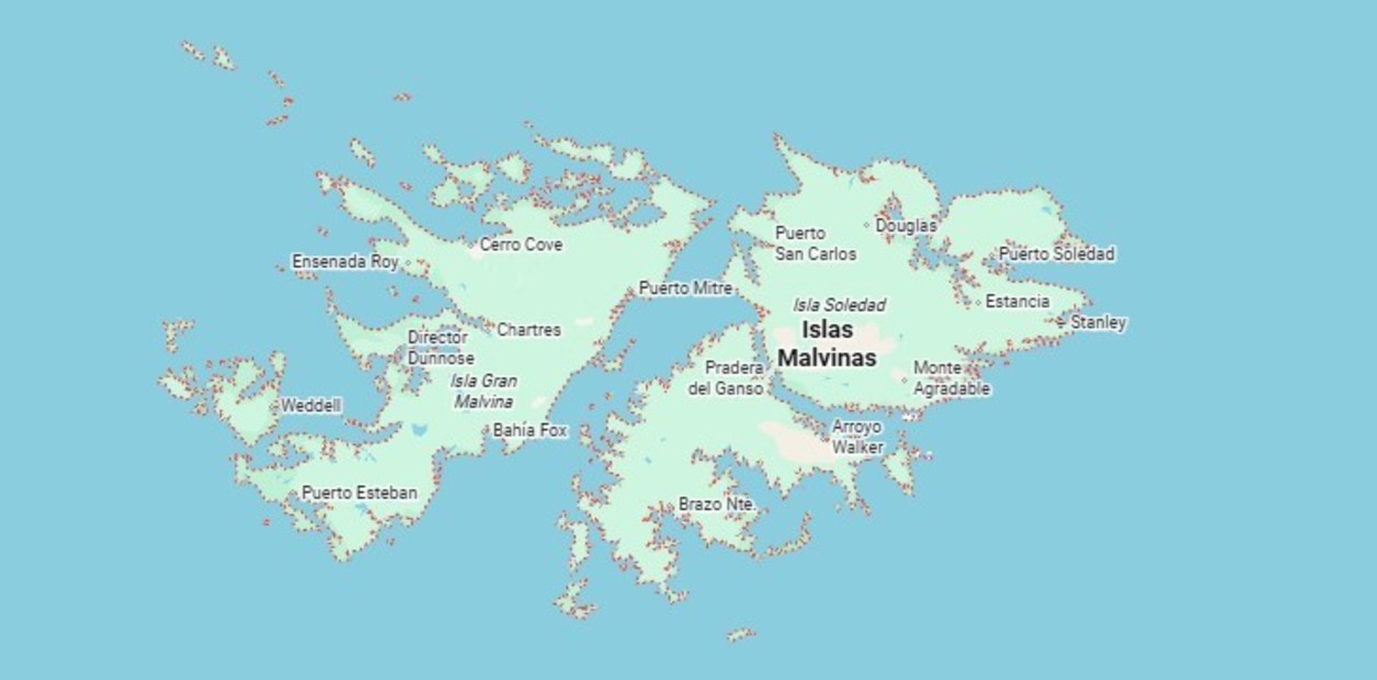 Google Maps: por qué las islas aparecen como “Malvinas” o “Falkland Islands” según el país