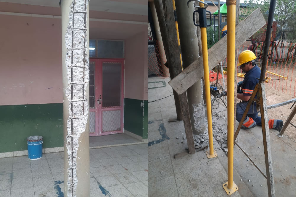 Trabajan en mejoras edilicias en la escuela N° 71 «Independencia»