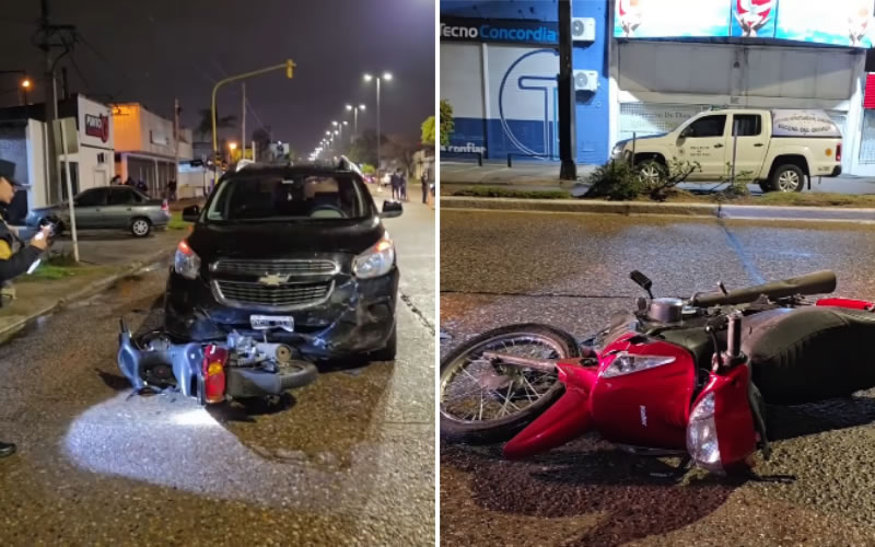 Un motociclista de 23 años murió tras chocar contra un auto sobre la avenida San Lorenzo