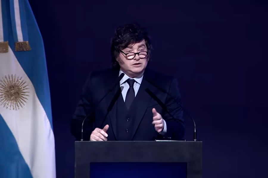 Milei aseguró que cumplirá su mandato de bajar la inflación y hacer crecer la economía