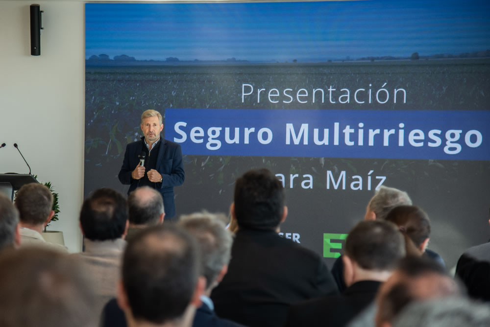 Frigerio presentó el seguro multirriesgo para Entre Ríos de maíz junto a las principales aseguradoras del país