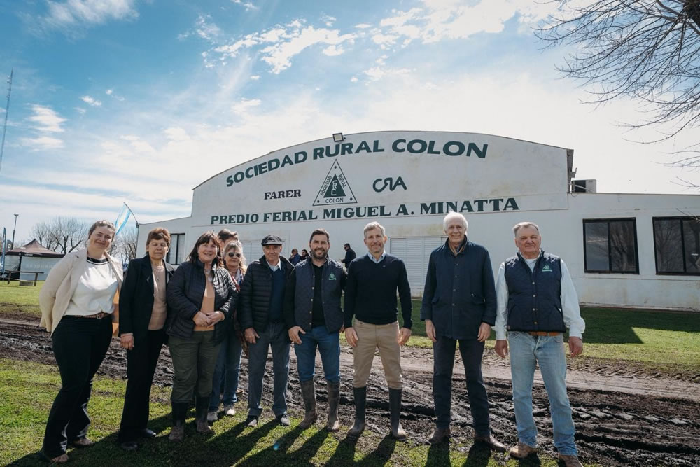 El gobernador recorrió la 43° Expo Rural de Colón y destacó las políticas de acompañamiento al sector productivo