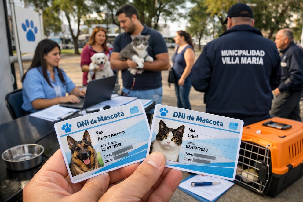 Una ciudad de Córdoba implementó el DNI obligatorio para perros y gatos: el trámite es gratuito y hay multas de hasta $844.000