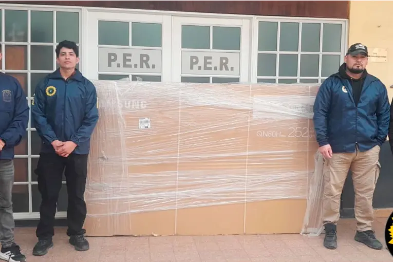 Recuperaron un televisor de 100 pulgadas valuado en 8.700 dólares en Concordia