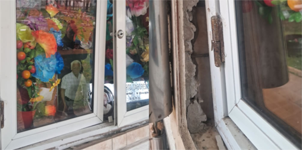 Profanaron un nicho en el Cementerio Nuevo y denuncian falta de vigilancia dentro del predio
