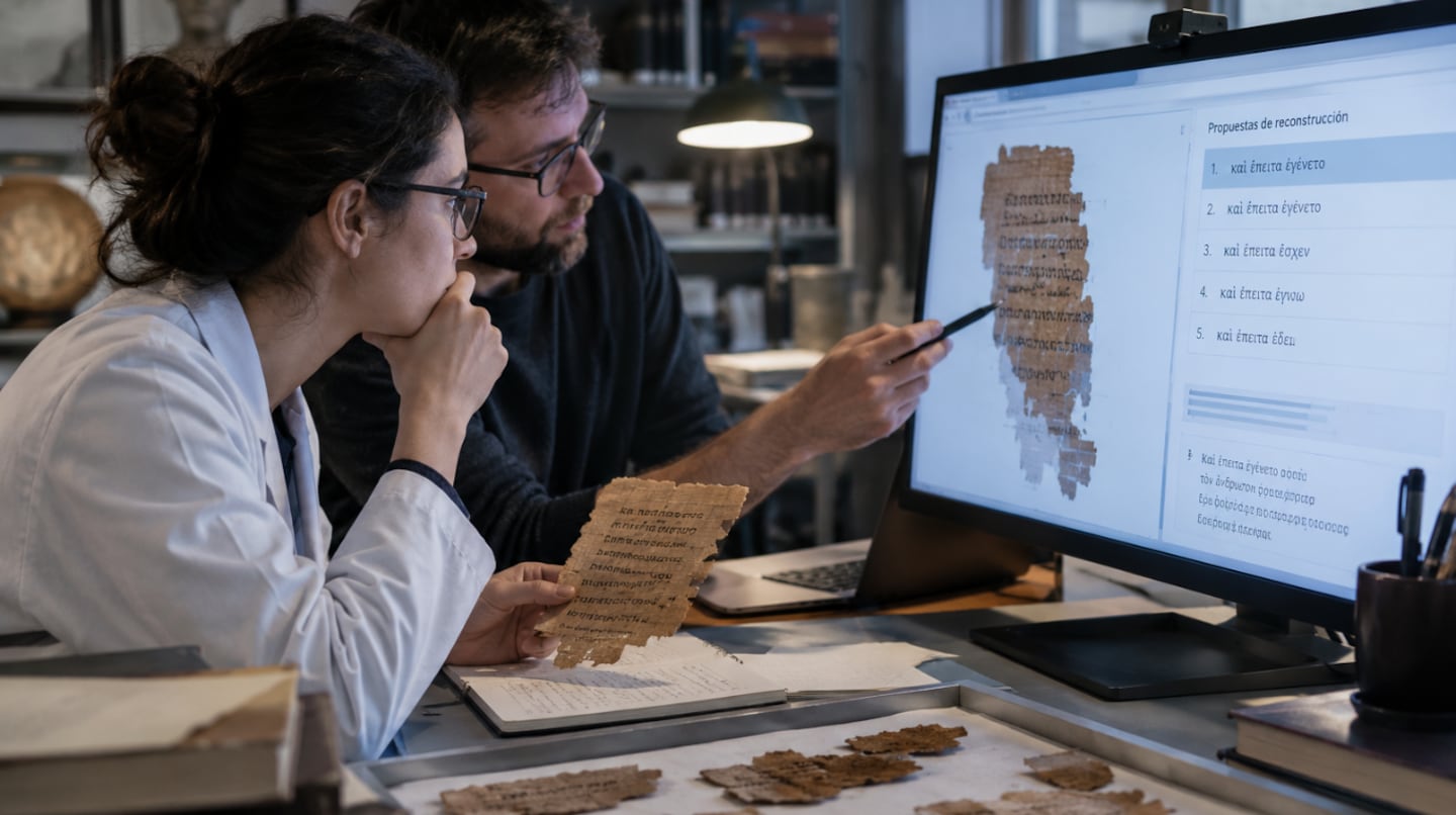 Investigadores desarrollaron una inteligencia artificial capaz de reconstruir textos del griego antiguo